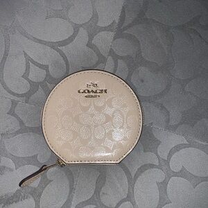 Coach Beige Coin Purse